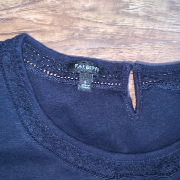 Talbots Womens Black Top - Picture 3 of 3